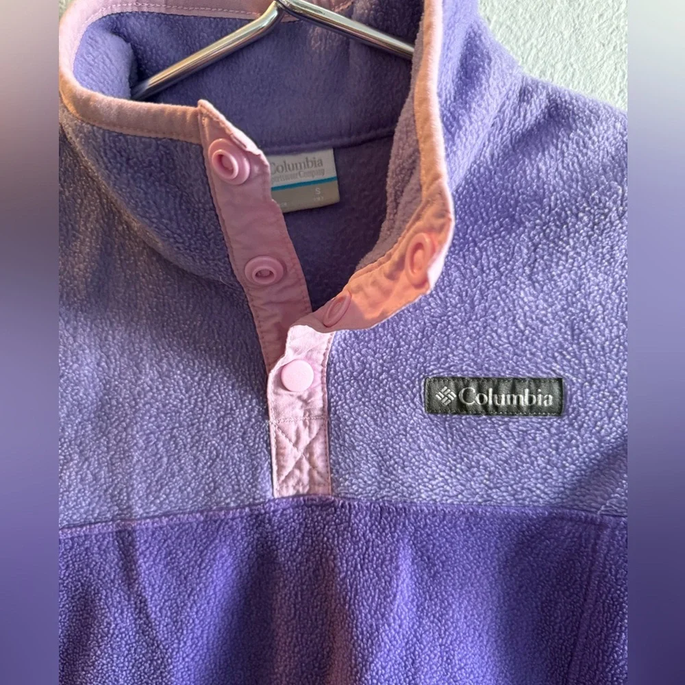 Columbia Kids’ Quarter Snap Fleece Pullover size S (8) - Picture 4 of 5